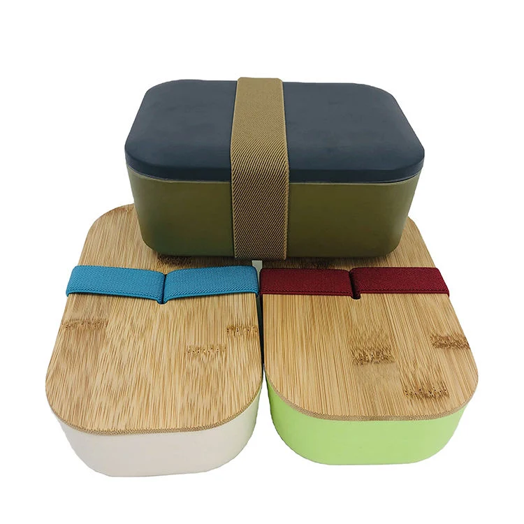 Bamboo Fiber Rice Box Bamboo Lunch Lunch Bento Box House Is Convenient for Home -Style Lunch Box