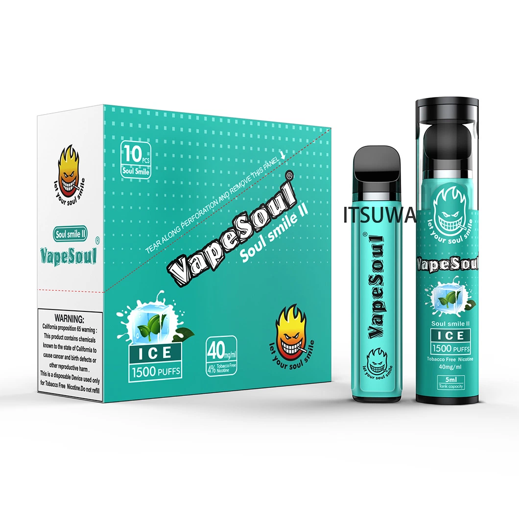 Vapesoul Soulsmile nuevos Productos E VAPE desechable líquido VAPE Vaporizer Cigarrillo eléctrico