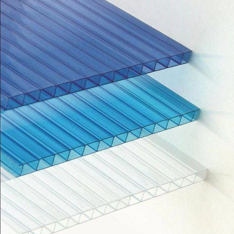 Protection UV Vente chaude personnalisés mur clair Twin Feuille de polycarbonate pour effet de serre