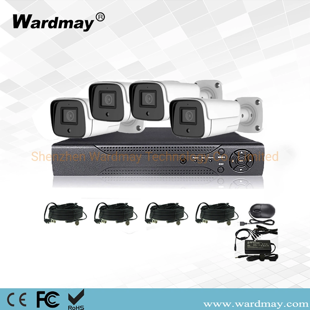 Wardmay 4CH 1MP en el exterior impermeable IP66 de visión nocturna por infrarrojos Ahd Kit de cámaras