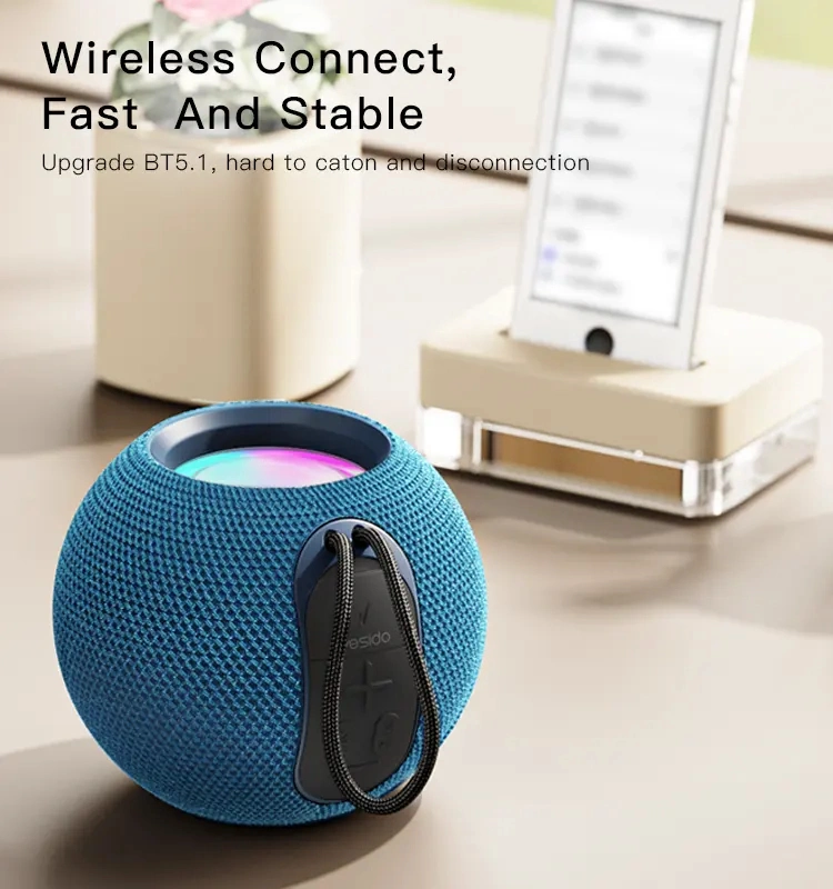 Mini Speaker Wireless Surround Sound TF Card with Rope Customizable Portable Speaker