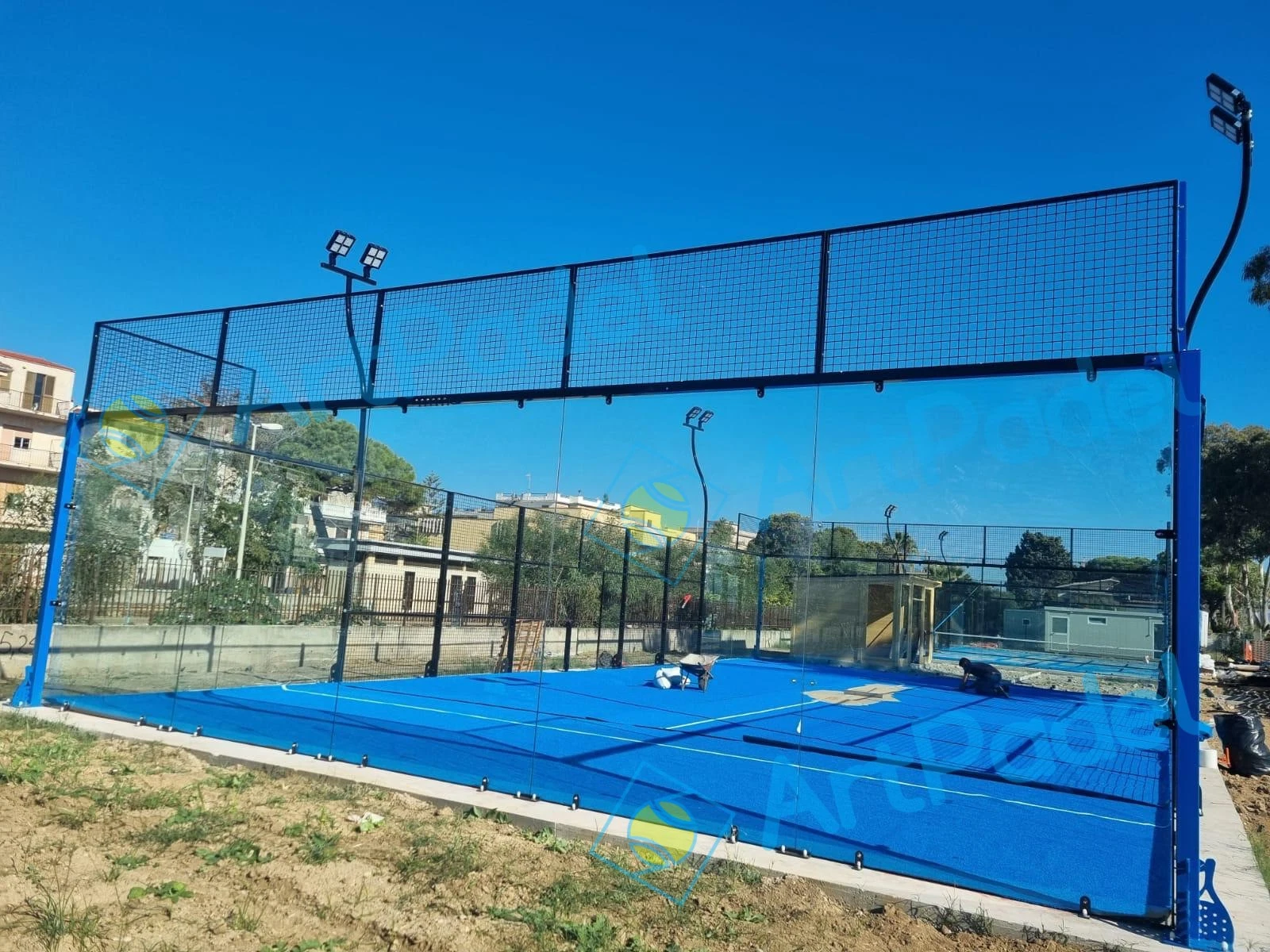 Popular Panoramic Padel Court Installed Outdoor and Indoor Sport Field