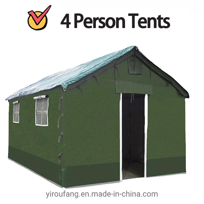 China Relief Canvas Tent Outdoor Waterproof Canvas Tear-Resistant and Easy to Build Armed Forces Teepee Tent Wholesale/Supplier Canvas Tent Olive Green Tent