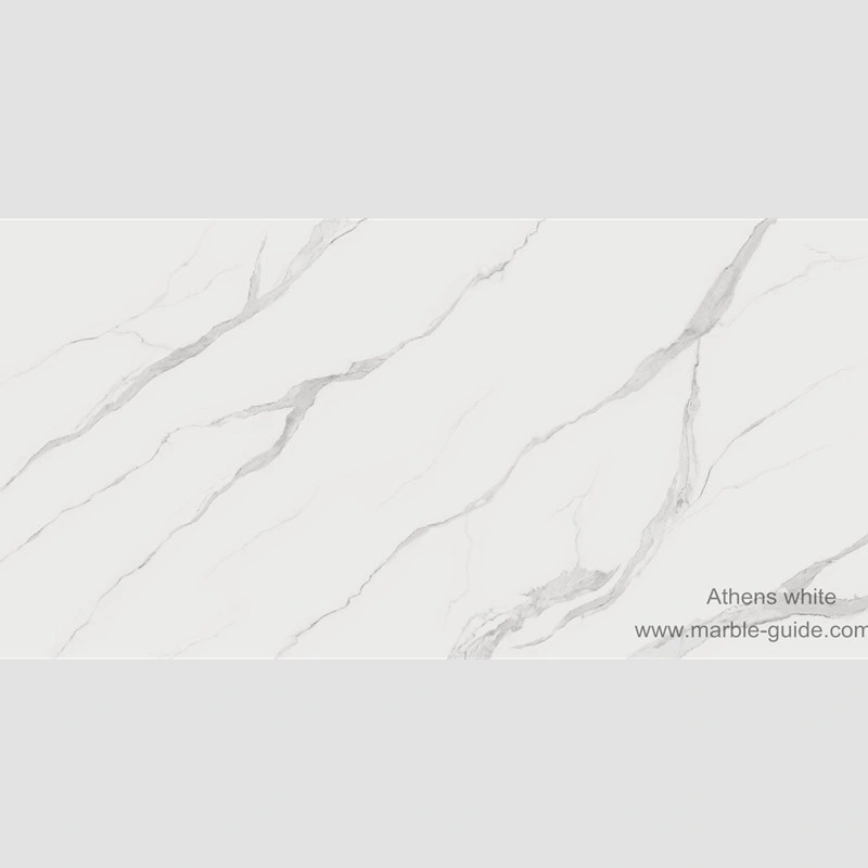 12mm Porcelain Slab White Sintered Stone for Background/Wall/Countertop/Backsplash/Kitchen/Bathroom