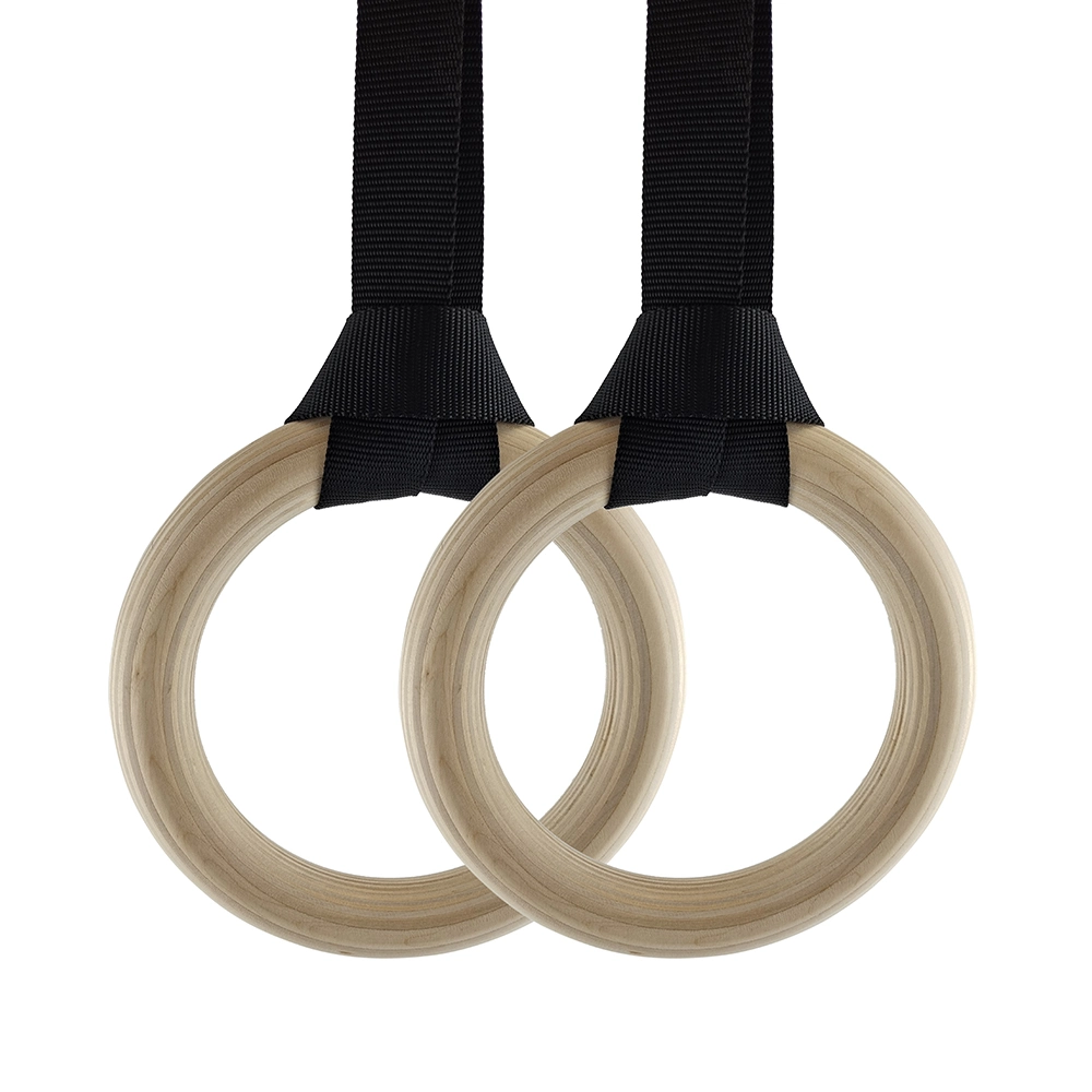 Qualité Birch Wood Gym Ring Gymnastic anneaux