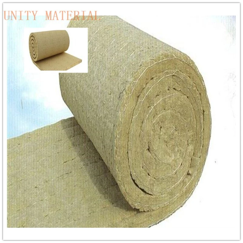 50mm Thickness Rockwool Thermal Insulation Materials Mineral Rock Wool with Ss Wire Mesh for Heat High Temperature Pipe Pipelines