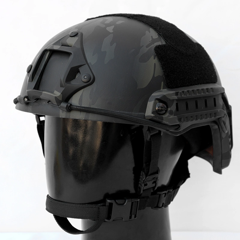 New Army Combat Nij Iiia Fast Bulletproof Helmet Camouflage Black Aramid PE