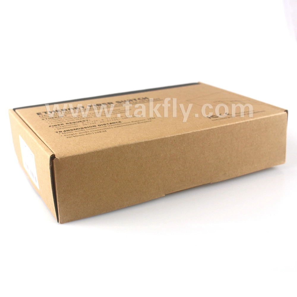 10/100/1000m 4 RJ45 y 2 puertos de fibra fibra SFP Interruptor con embalaje de caja de regalo