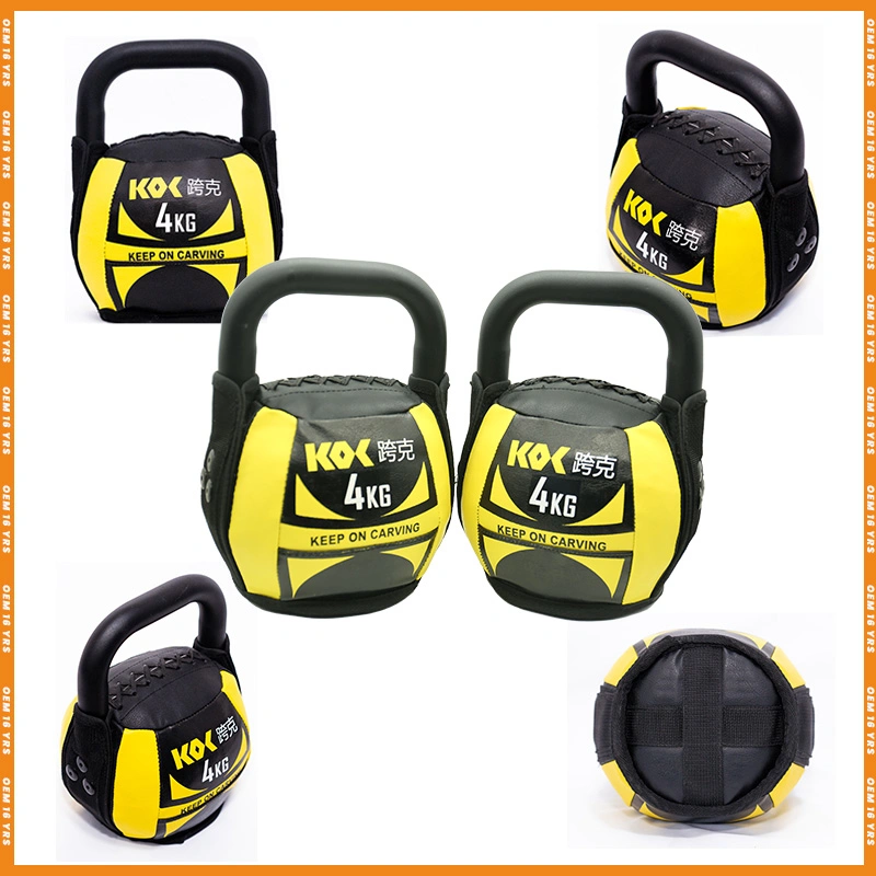 2023 Novo logotipo personalizado Kettlebell macio para casa usando