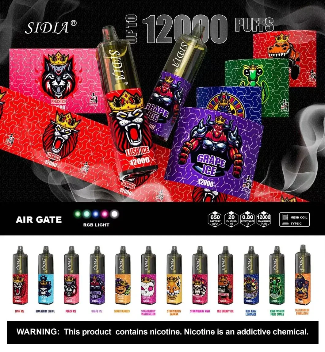 Bestückte Zbood Dragon sichtbare Öltank Look hohe Klasse V3 Pod ich bekommen Volt Bar Elektronische Zigarette Zigarre Vapme Sidia 12000 12K Puff Einweg-Vape