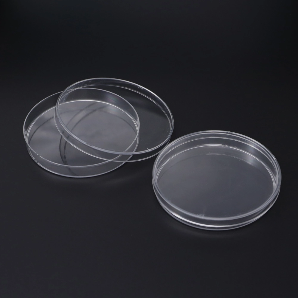 90mm Culture Lab Glassware Clear Transparent Plastic Petri Dish for Cell Growth