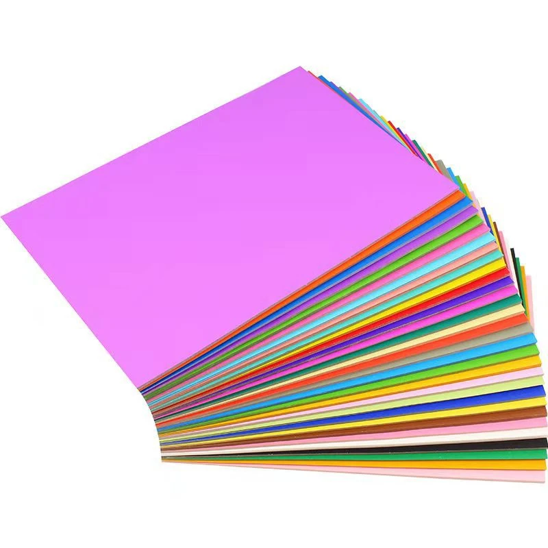 A4 Size Color Cardboard Color Copy Construction Paper Colored Card Stock Paper