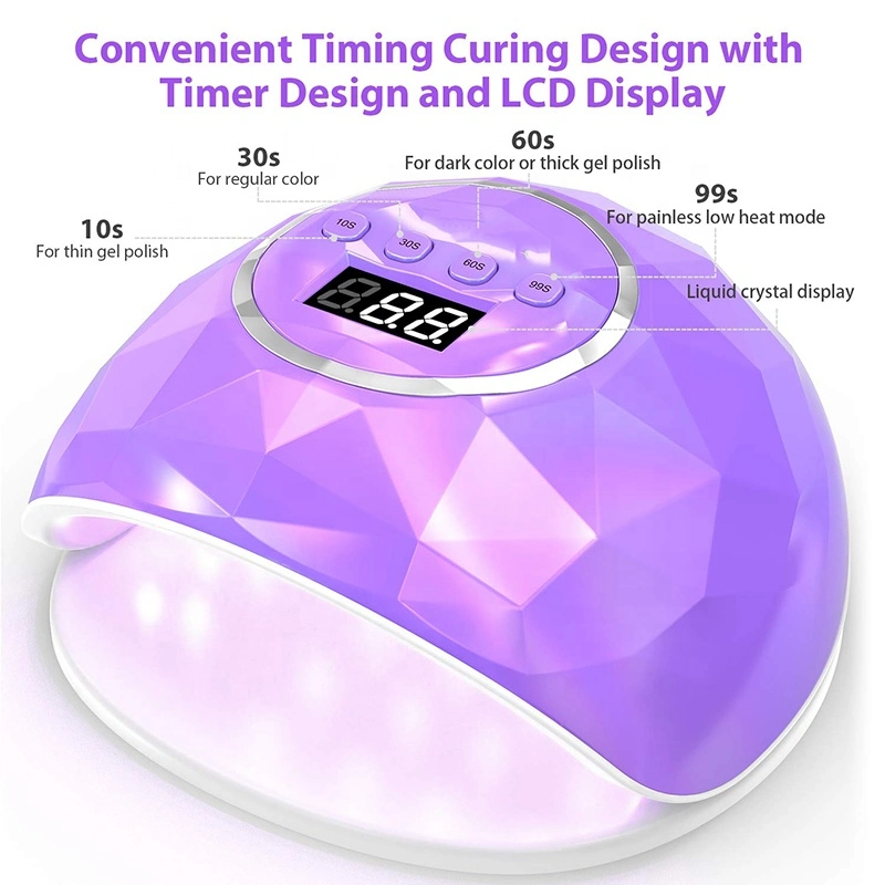 Diamond Bright Color Professional Rechargeable 86W UV Nail Lamp