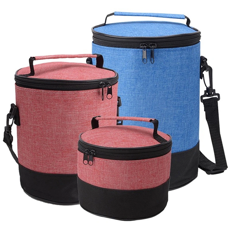 Round Cooler Bag Lunch Bag Thermal Bags