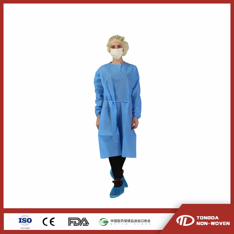 La norme ANSI/AAMI Niveau standard 1/2 robe d'Isolation de protection jetables blouses de chirurgiens this approuver