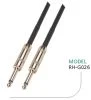 Guitar Cable Nylon 10FT 1/4 Inch 6.35mm Gold Straight Ts to Ts Electric Guitar and Bass Audio Cord Professional021