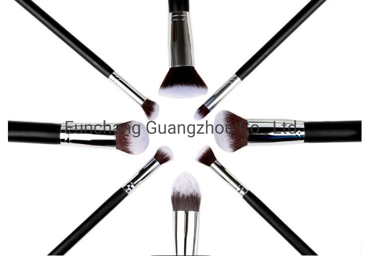 China Produkte/Lieferanten Kosmetik Beauty Tool Synthetisches Haar Woodne Griff Make-Up Bürstensatz