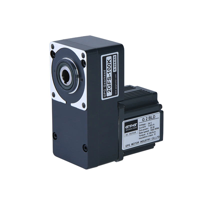 High Performance Right Angle Solid Shaft BLDC Brushless DC Gear Reducer Motor for Automation and Security Equipments Boom Turnstile Barrier Swing Flap Gate