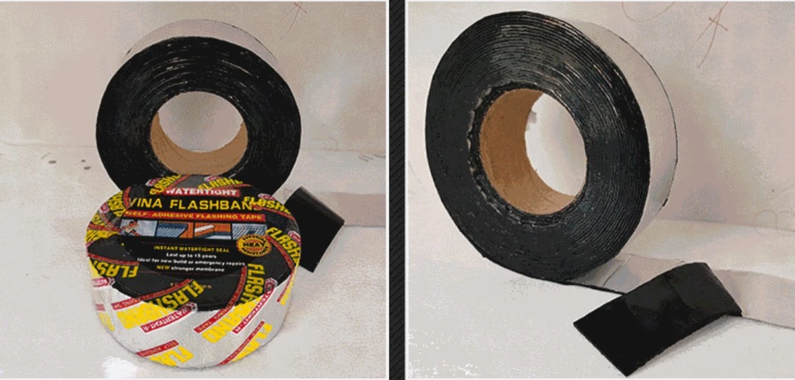 Building Material Self Adhesive Bitumen Waterproofing Flashing Tape/Aluminum Bitumen Sealing Tape