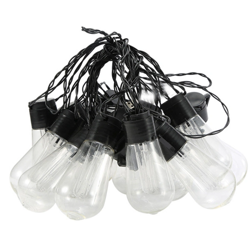 3,5m bombillas LED de 5 m, blanco cálido, luces decorativas para vacaciones al aire libre LED bombilla de la cadena de luces