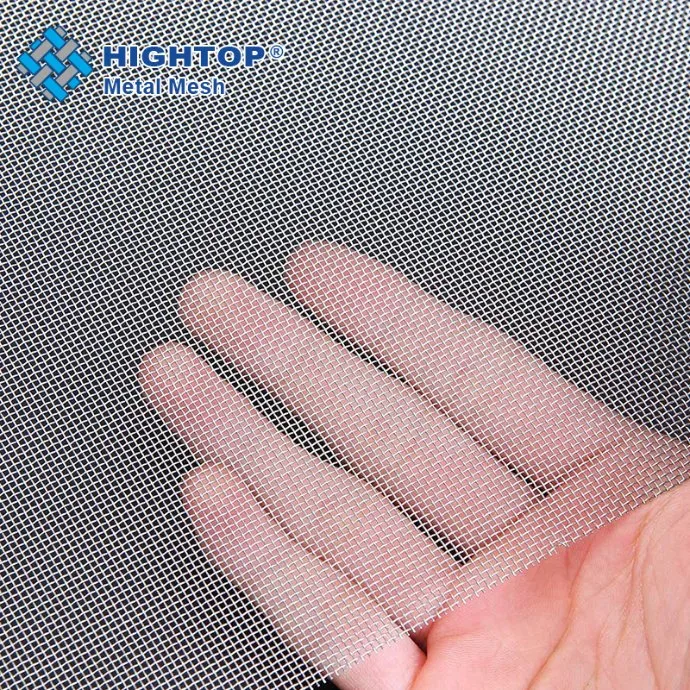 Alkali Resistance Fine Plain Weave 99.99% Silver Metal Wire Mesh Cloth