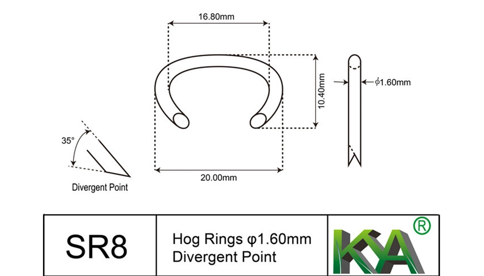 Alicate de anillo de cerdo para Sr8 anillos de cerdo