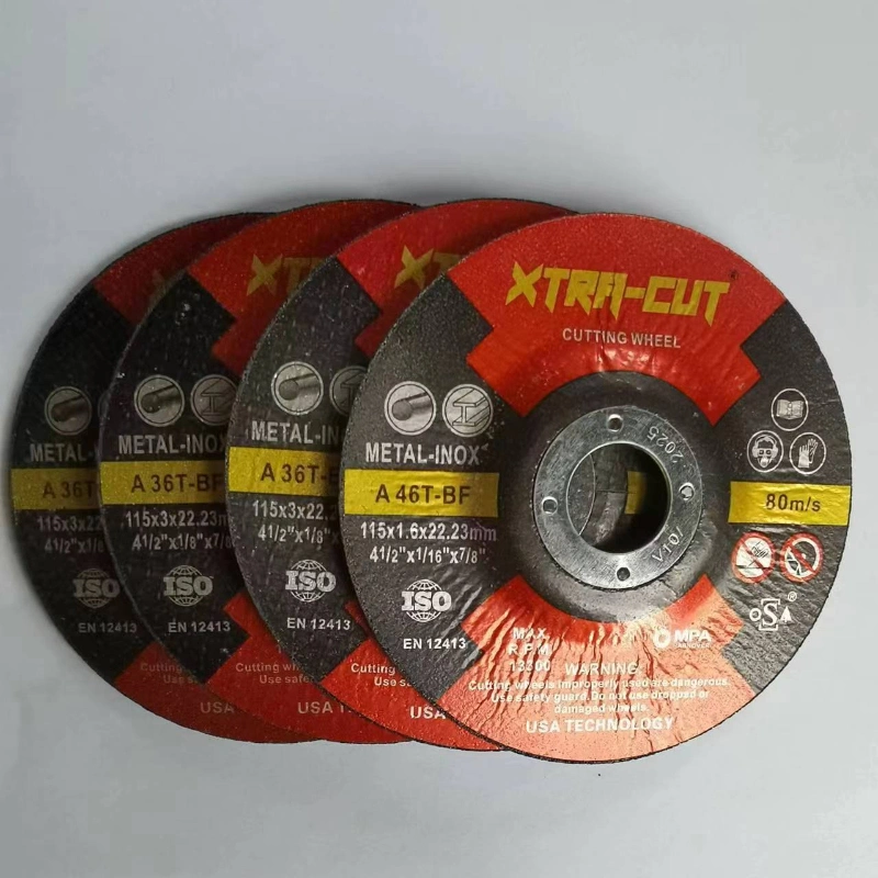 Hardware Tool 4.5" 115X1.6X22mm Abrasive Disc Metal and Stainless Cutting Wheel