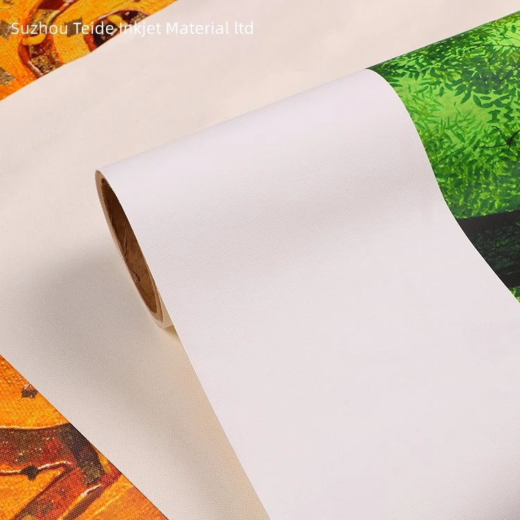 Super Wide Eco Solvent Inkjet Printing Non Woven Blank White Canvas