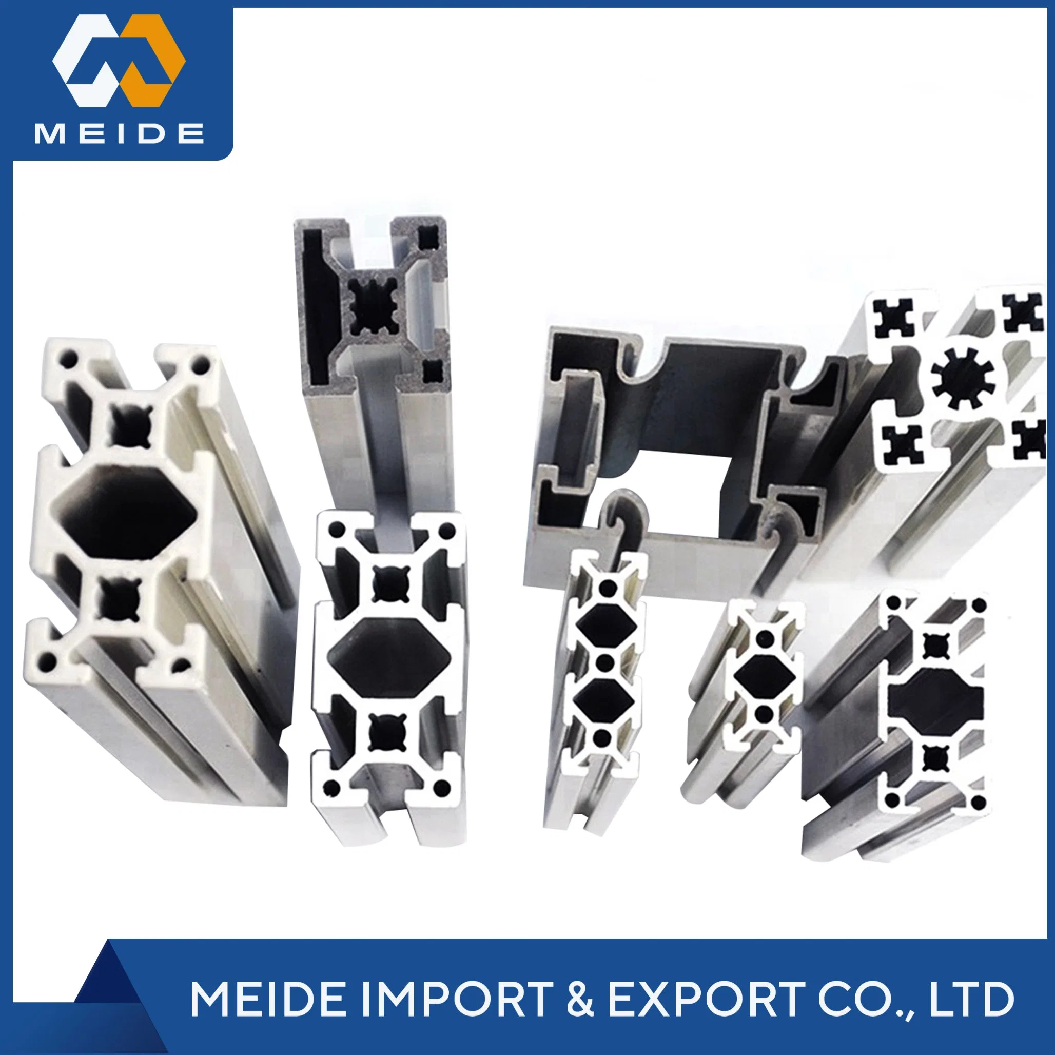 Extruded 6111 6013 6014 6016 6022 6023 6026 6027 6041 6042 T5 Rolling Curtain Aluminum Alloy V T Slot Door Window Punch Railings Aluminum Profile