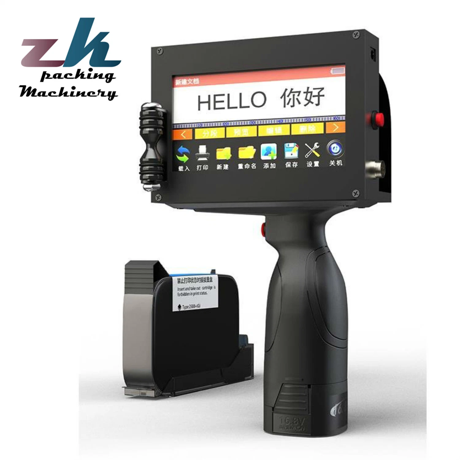 Handheld Inkjet Code Printing Machine Hand Jet Printer with HP Original Chip Fast Dry Ink Cartridge20% off