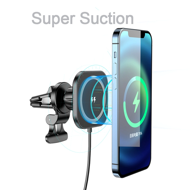 New Car Wireless Charger 15W Fast Charge Mobile Phone Charger Car Phone Holder Factory Wholesale