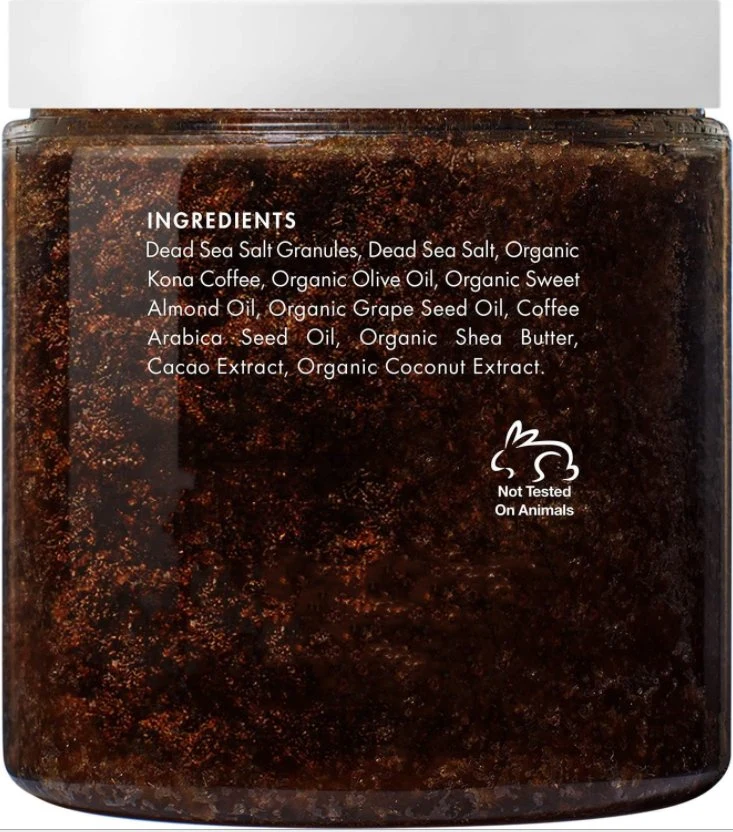 Private Label All Natural Body Scrub for Skin Care Stretch Marks, Acne &amp; Cellulitepure Arabica Coffee Scrub