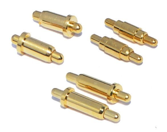 High Precision CNC Machining Gold Plated Brass Spring Loaded Test Pogo Pin Connector