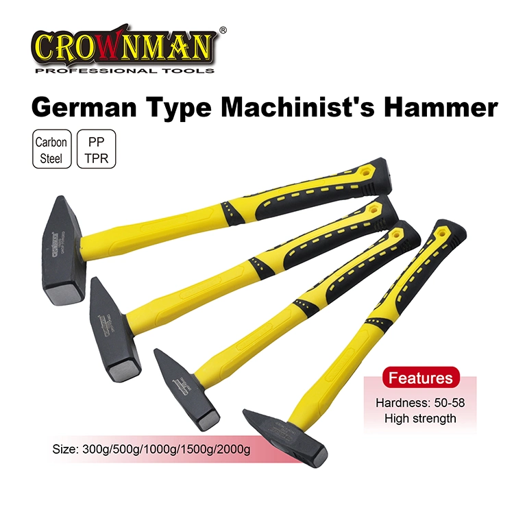 Crownman Alemão tipo 300/500/1000g Aço carbono Machinist ′ S Hammer