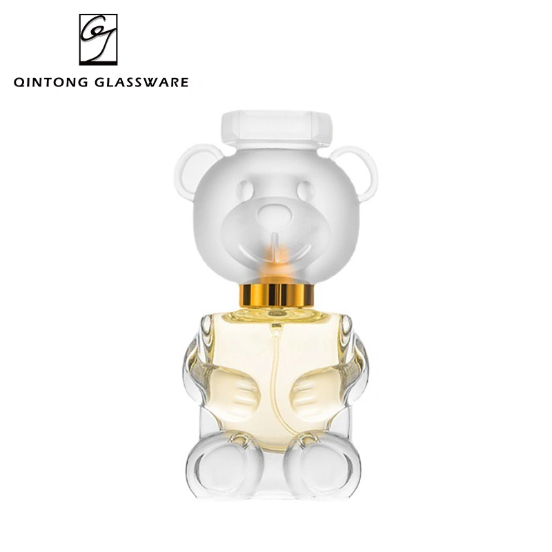 Wholesale/Supplier 30ml 1oz Cartoon Sweet Lovely Mould Bottle Cosmetics Packaging Clear Glass Perfume Bottle