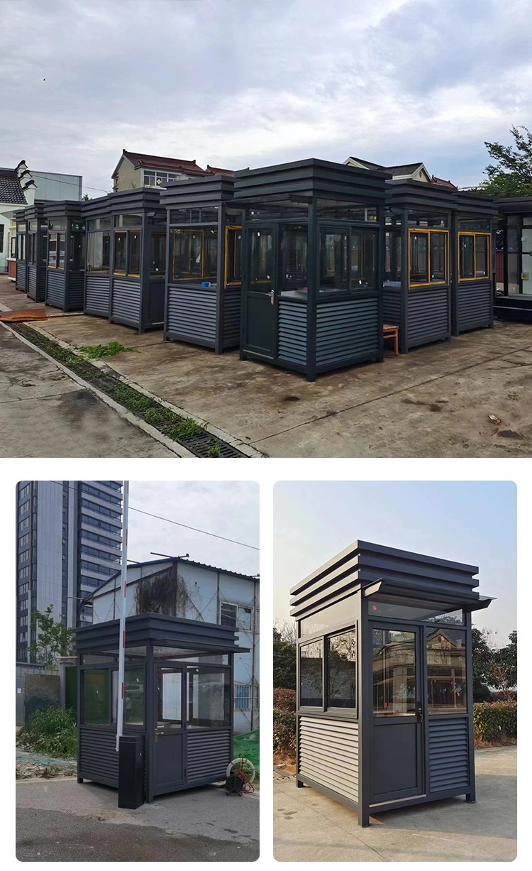 Sandwich Panel Prefab Removable Fire Guard House Outdoor Modern Mobile Public Security Ticket Booth Sale Sentry Box