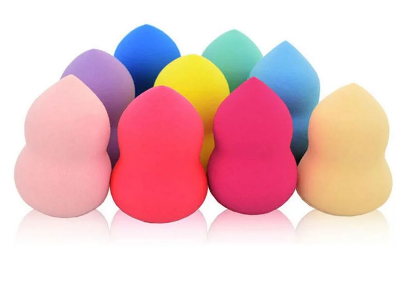 Basic Customization Beauty Sponge Blender Gourd Shape Colorful Sponge