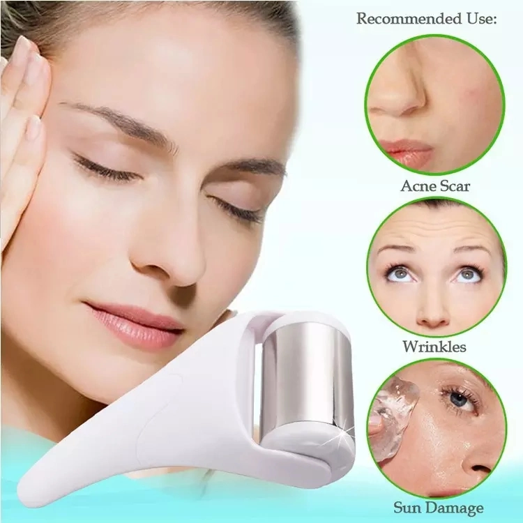 Cooling Skin Care Eye Stainless Steel Small Stick Mini Facial Massager Face Ice Roller