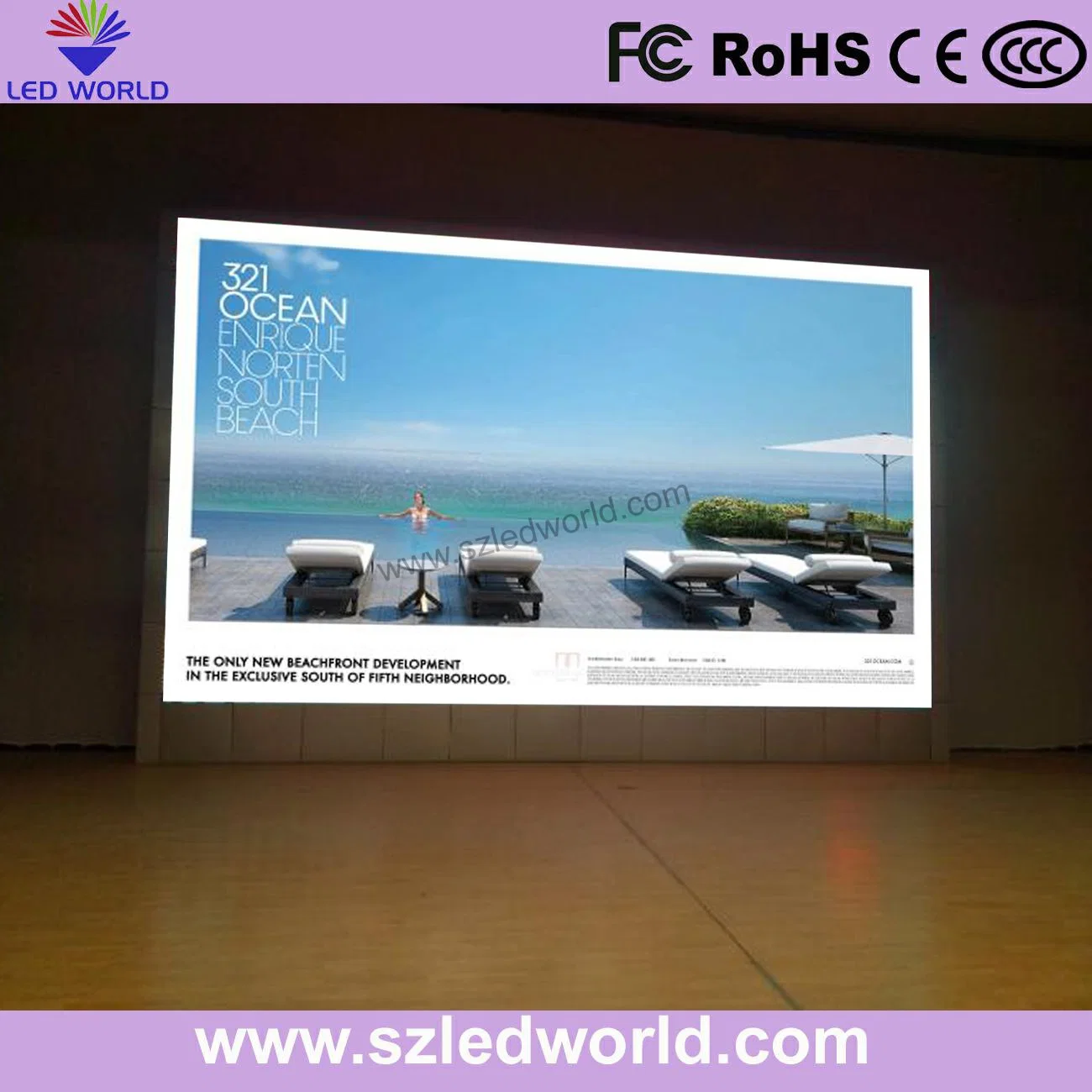 Interior / Exterior gran pantalla del panel de pantalla LED SMD DE P10 Vista panorámica (P2.5 P3 P4 P5 P6 P10)