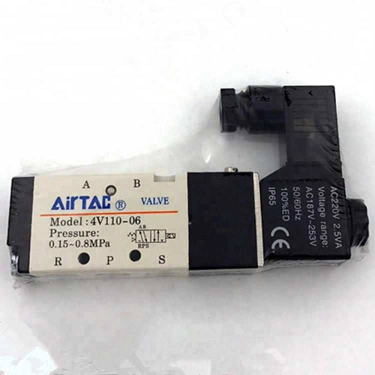 Airtac Valves 5 Ports 2 Position Internal Piloted Electromagnetic Valve 4V110-06