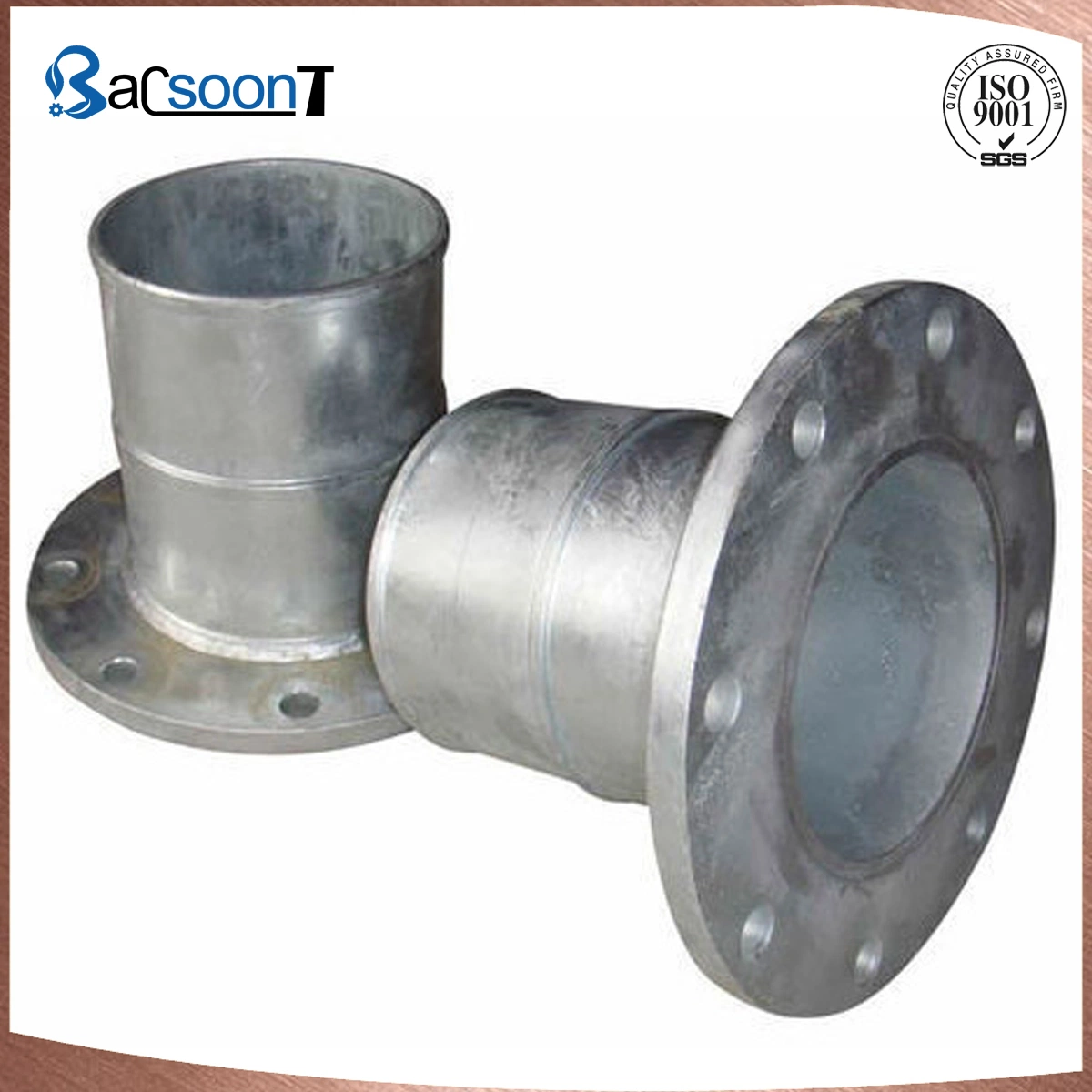 Customized Steel/Stainless Steel/Carbon Steel Lost Wax Casting/Precision Casting Steel Flange Coupling with Sandblasting/Machining in China