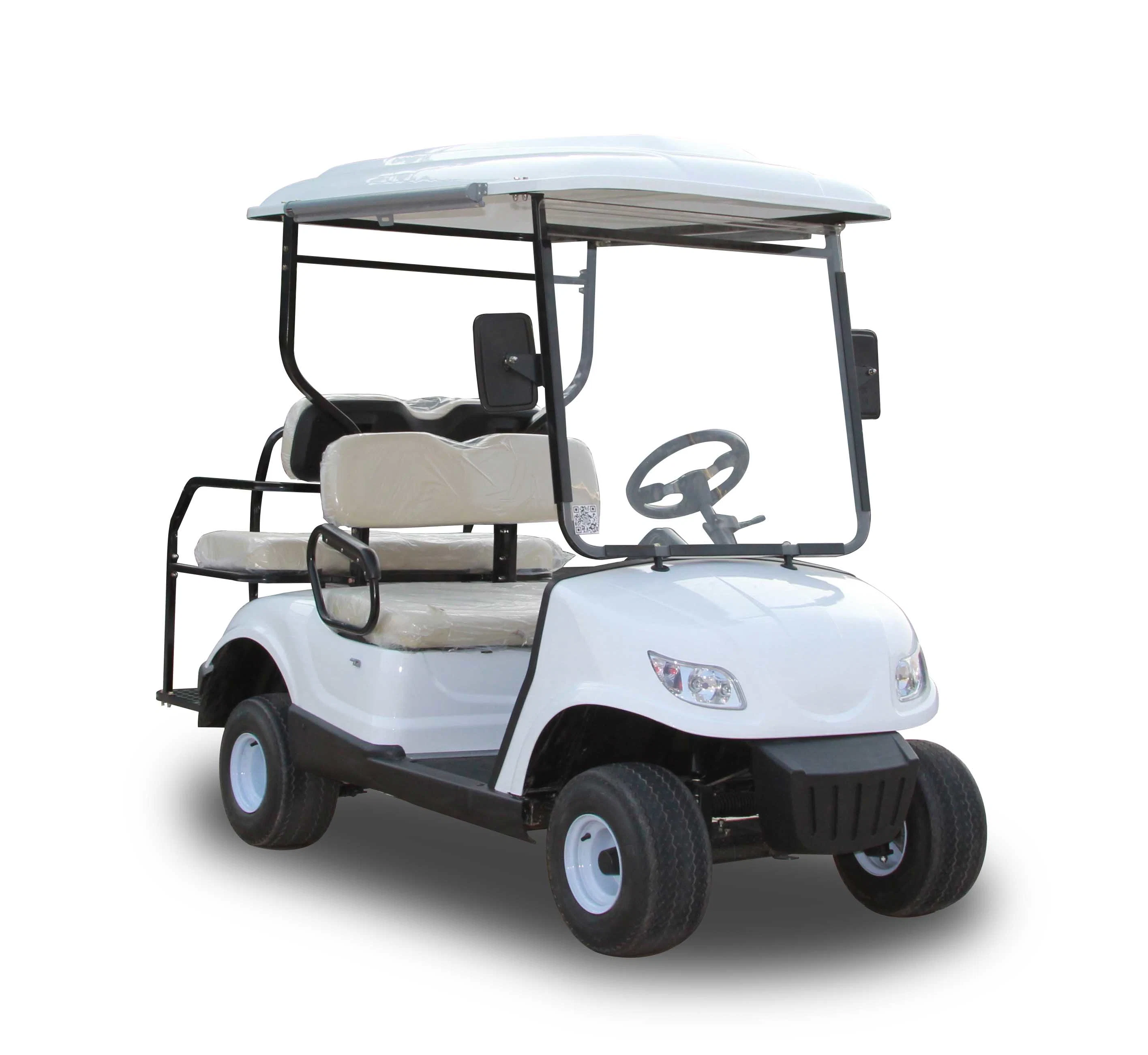 Red 4 Seater Golf Buggy, off Road Electric Golf Cart with Sunshade