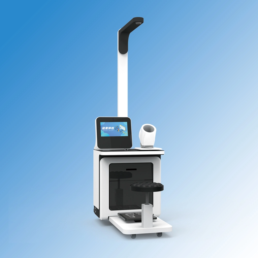 Hw-V3000 Corps multi fonctions Machine de contrôle de la santé de la télémédecine kiosque avec la transmission de données