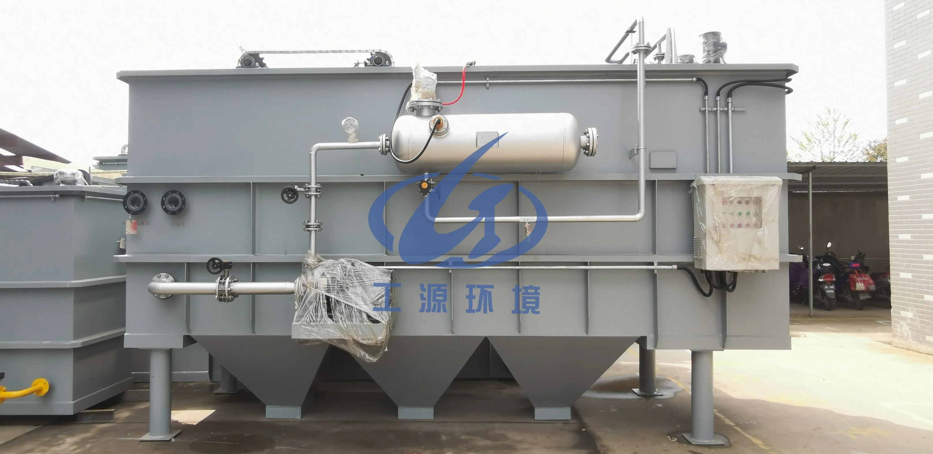 Water Purification Horizontal Dissolved Air Flotation Hospital Wastewater Treatment Equipment