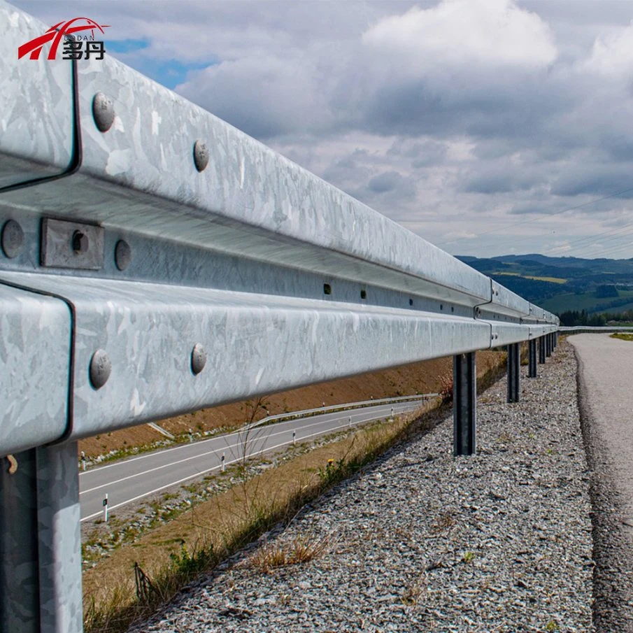 Metal Crash Barrier Parts Galvanized Steel Road Guardrail Accessories