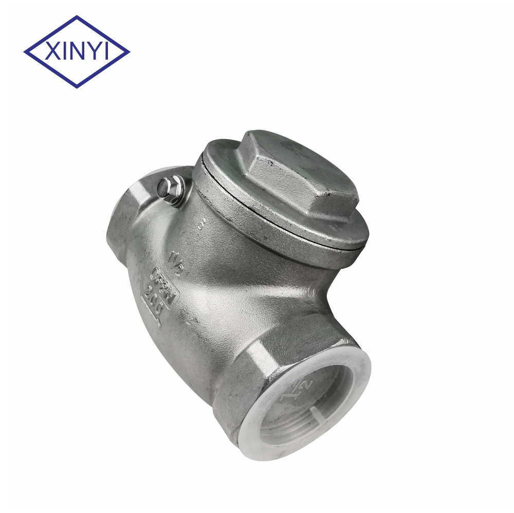 Pn16 H12W16 Stainless Steel 304 Water Flow Control 4 Inch Vertical Spring Loaded Check Valve