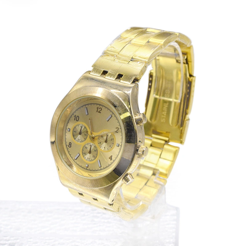 Custom Logo Quartz Wholesale/Supplier Brand Watch Gold Watches Men (cm0094)