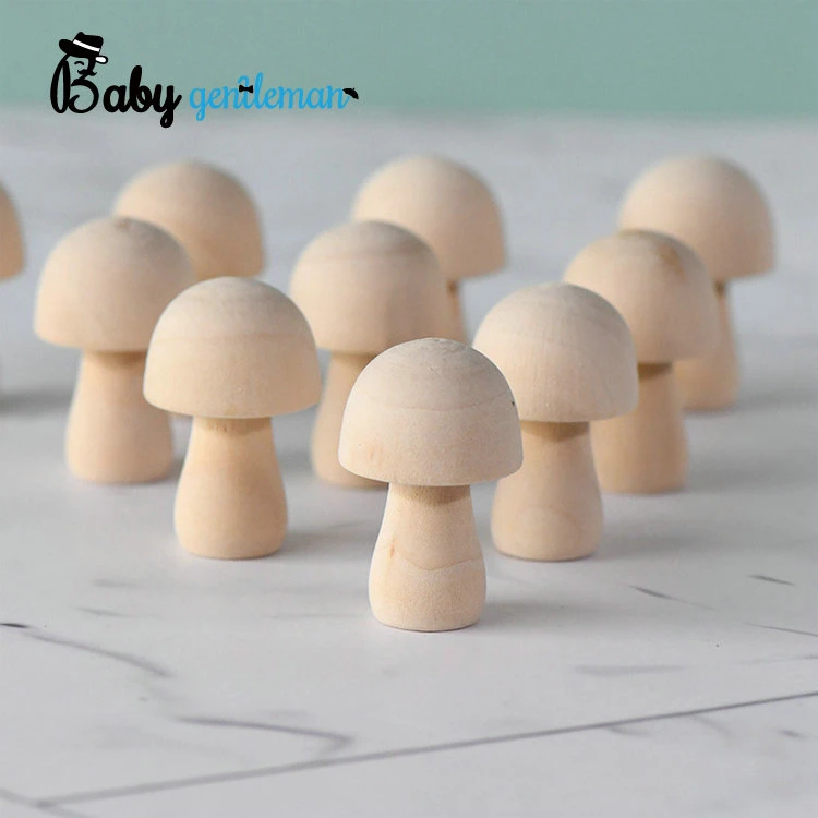 Hand Craft Wooden Mushroom Toys Kids Gifts Wood Crafts for Decoration Z10487D