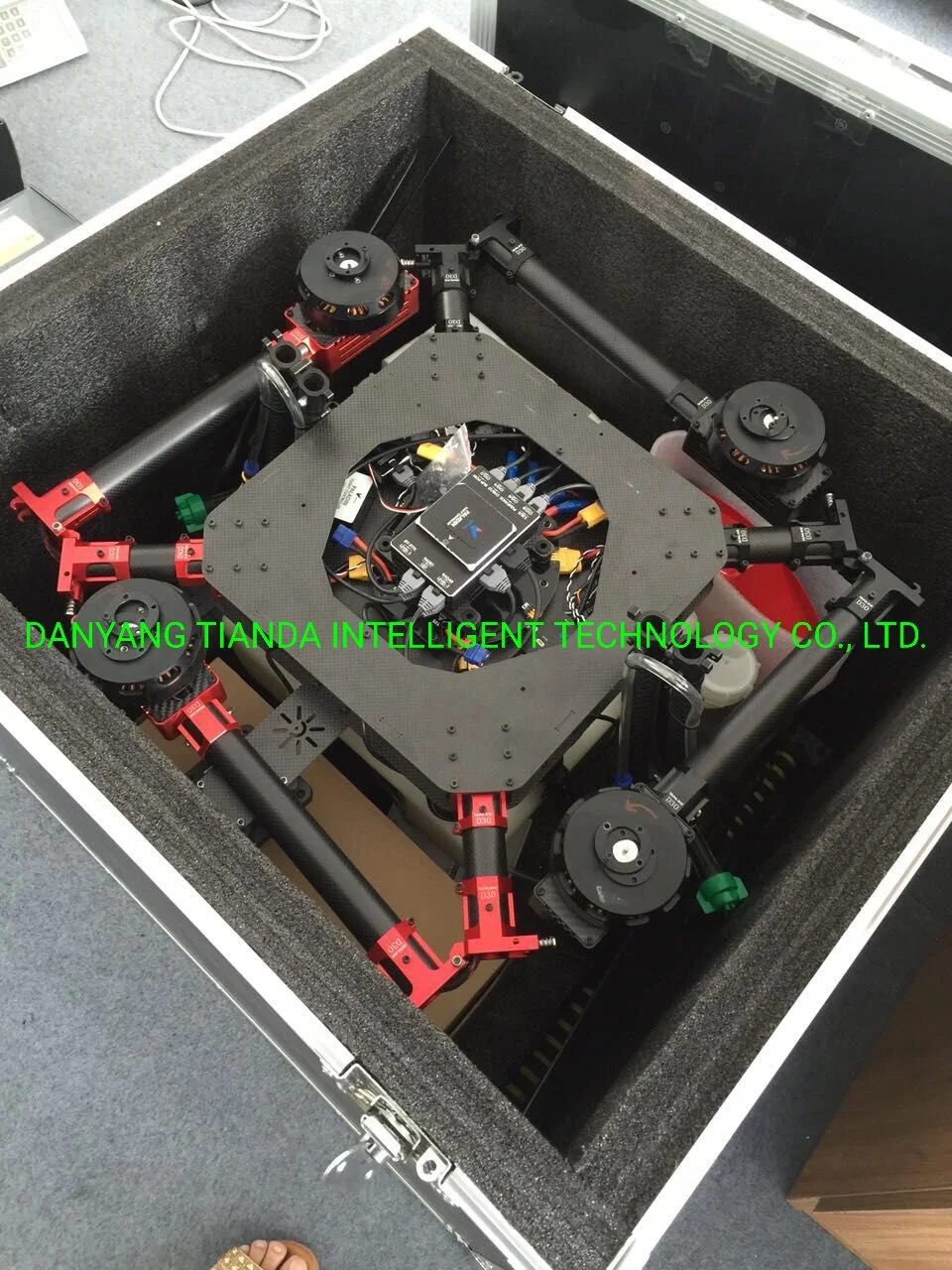 Four-Axis Agricultural Plant Protection Drone. Spraying Uav
