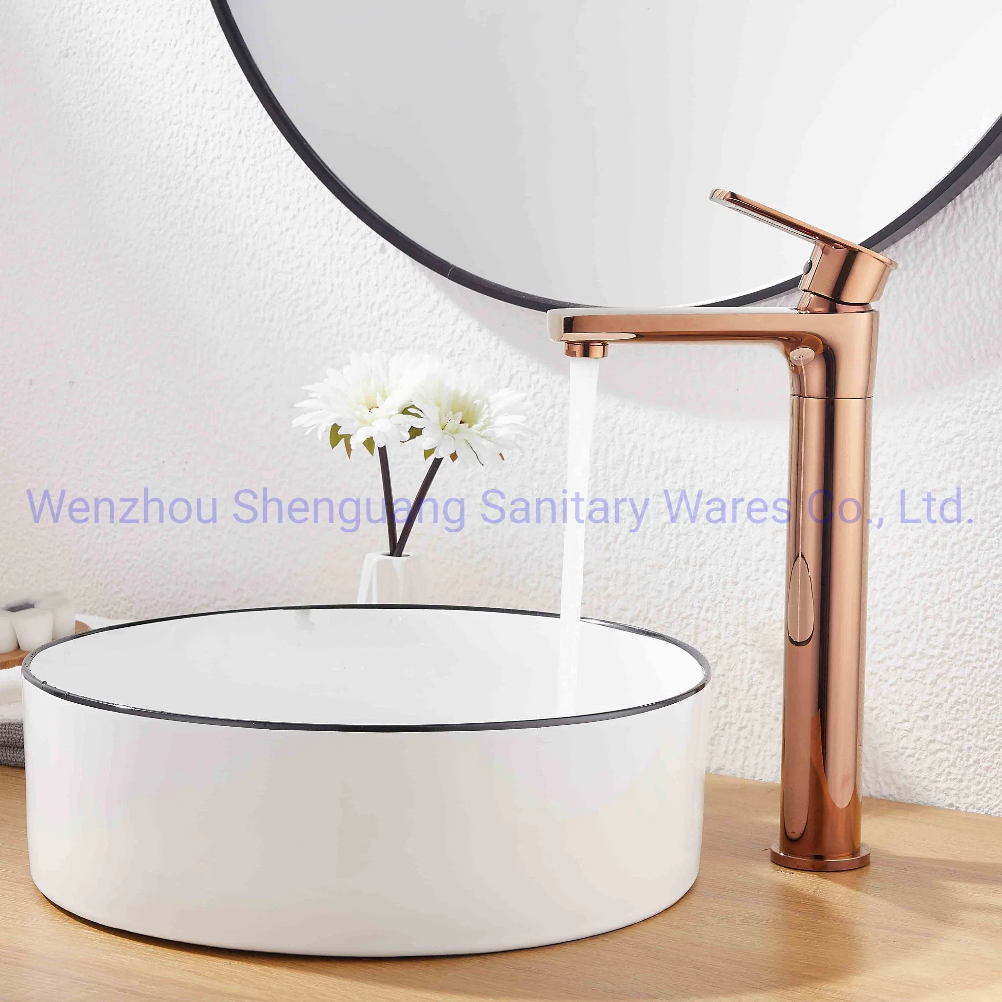 Rose Gold Basin Tap Colorful Faucet Bathroom Accessories